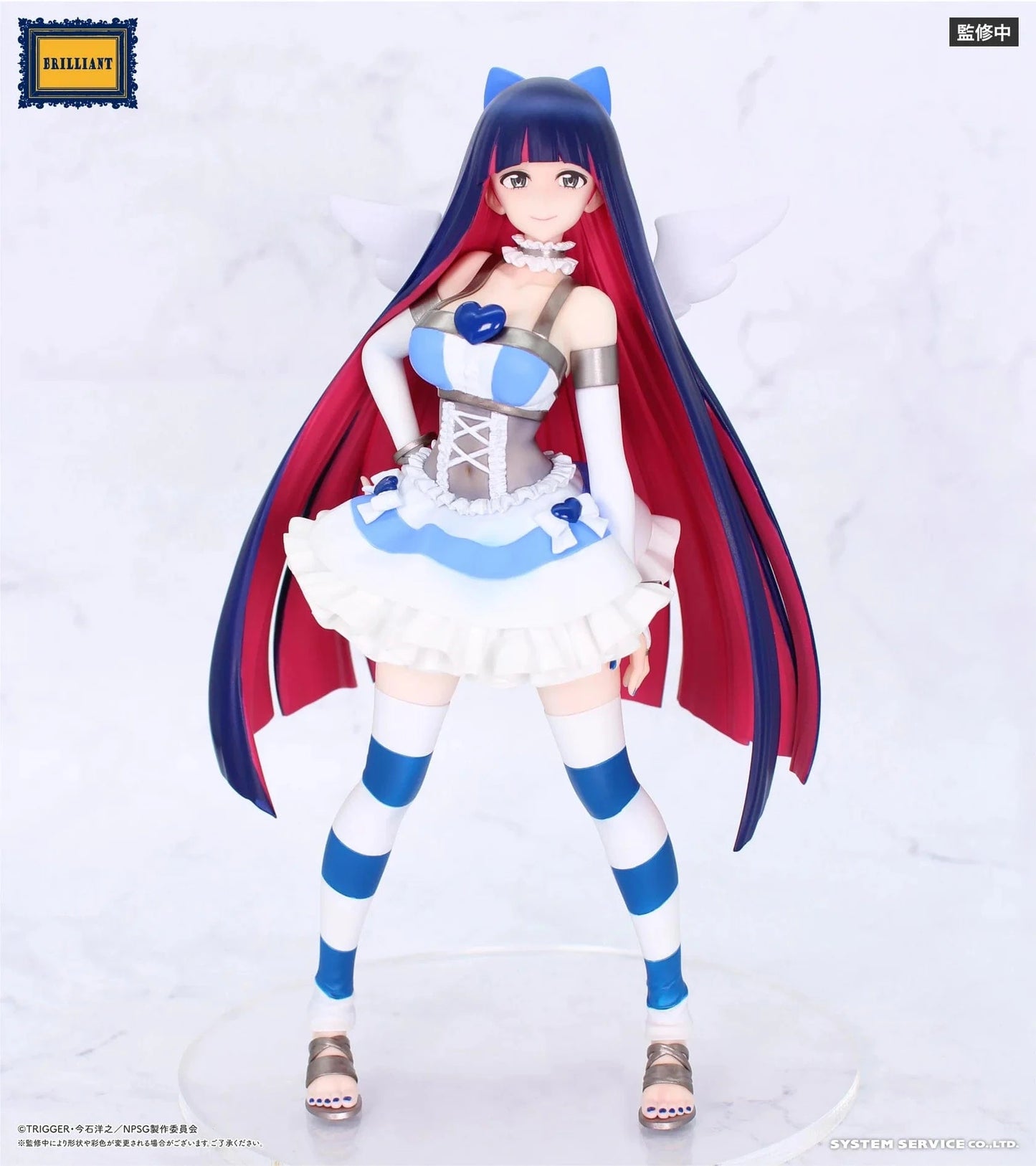 New Panty & Stocking with Garterbelt Stocking Brilliant Figure in blue and white outfit with long pink-and-navy twin-tails