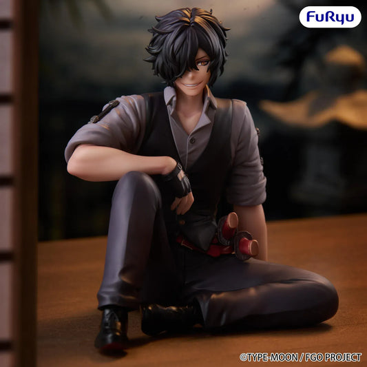 Fate Grand Order Assassin Izou Okada Awesome Dapper Suit Noodle Stopper figure in a relaxed seated pose