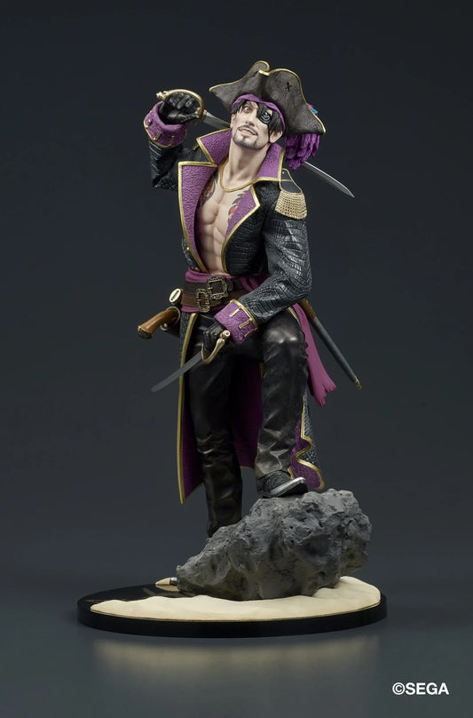 Like a Dragon Pirate Yakuza in Hawaii DIGSTA Captain Goro Majima figure wearing a detailed pirate captain outfit with cutlass