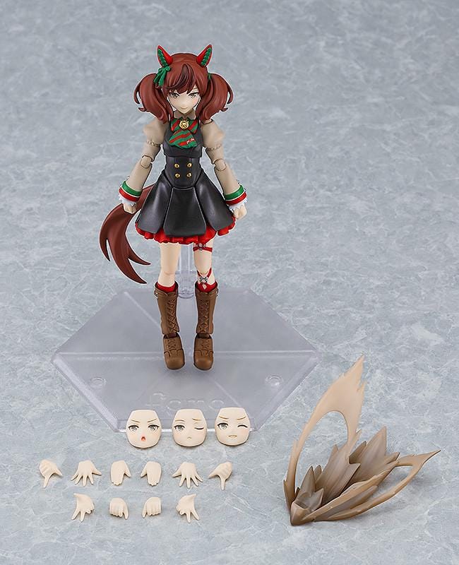 Umamusume Pretty Derby figma Nice Nature Figure Rerelease featuring Nice Nature in her black red and green racing outfit