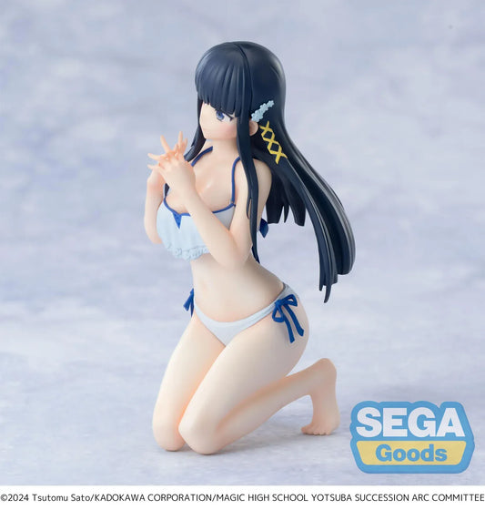 Miyuki Shiba Yumemirize figure by SEGA kneeling in light blue bikini from The Irregular at Magic High School The Movie Yotsuba Succession Arc
