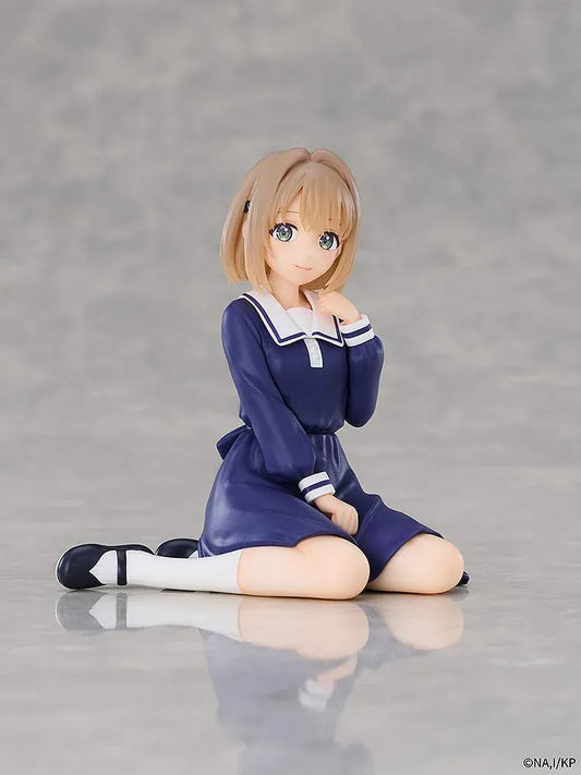 Four I Want to Love You Till Your Dying Day CHILLfigg figures in seated poses, wearing navy sailor-style outfits with varied hairstyles.