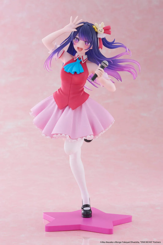 Ai Hoshino B-Komachi version Coreful figure from Oshi no Ko holding microphone on star base