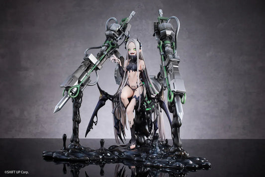 Goddess of Victory Nikke Leviathan Deluxe Edition 1/7 scale figure with large mechanical weapon systems and glossy black effect base