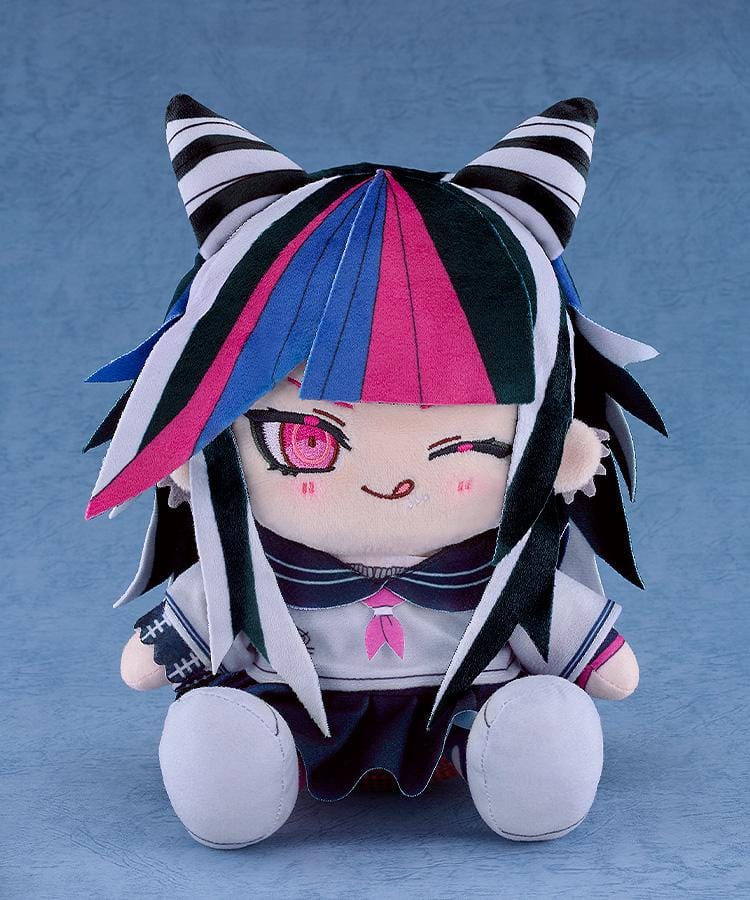 Ibuki Mioda Chocopuni plushie from Danganronpa 2 Goodbye Despair with multicolored hair chibi plush doll