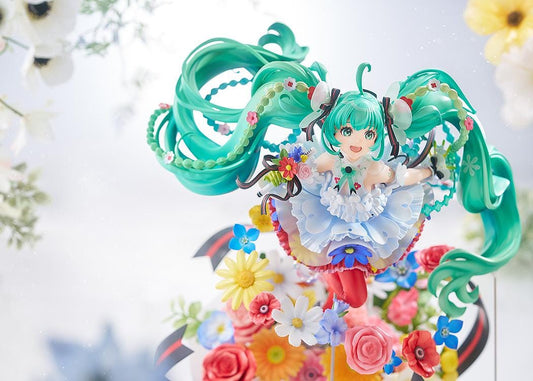 Hatsune Miku Japan Live Tour 2025 Blooming 1/7 scale figure with floral base and dynamic pose