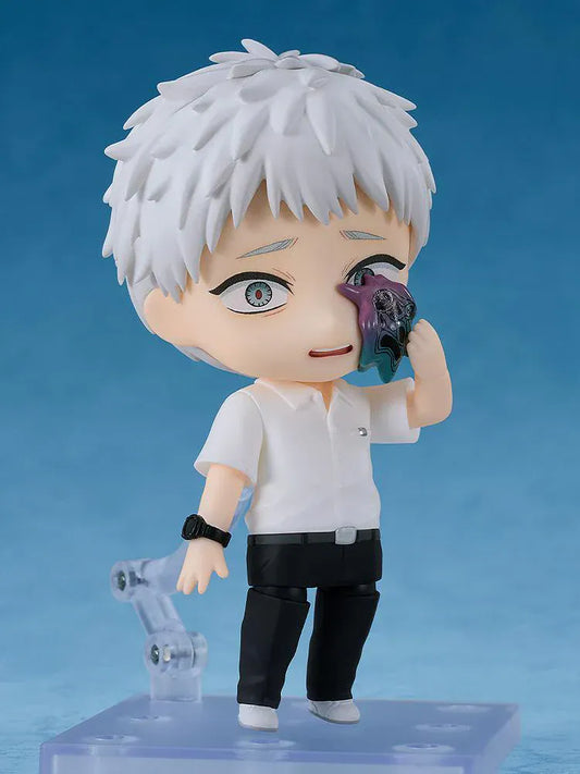 The Summer Hikaru Died Nendoroid No.2833 Hikaru chibi figure with silver hair smiling and giving a peace sign