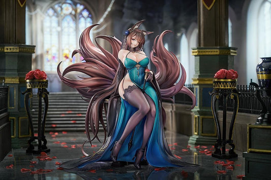 Azur Lane Amagi Throne of Fallen Petals Ver 1/7 scale figure seated on throne