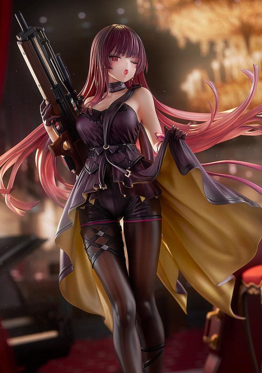 Girls' Frontline 2 Exillium Makiatto Ballroom Interlude Ver 1/7 scale figure holding rifle with flowing coat and stockings