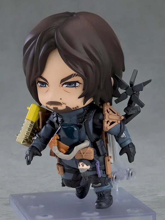 Death Stranding 2 On the Beach Nendoroid No.2835 Sam in Bridges suit holding BB pod and gear accessories