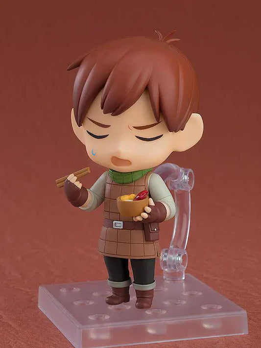 Delicious in Dungeon Nendoroid No.2396 Chilchuck re-run figure standing with arms crossed wearing brown adventurer outfit.