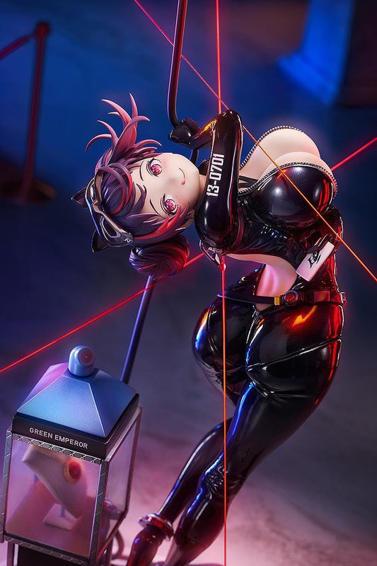 Goddess of Victory Nikke Quency Escape Queen Ver. 1/7 scale figure in black catsuit with jewel display base