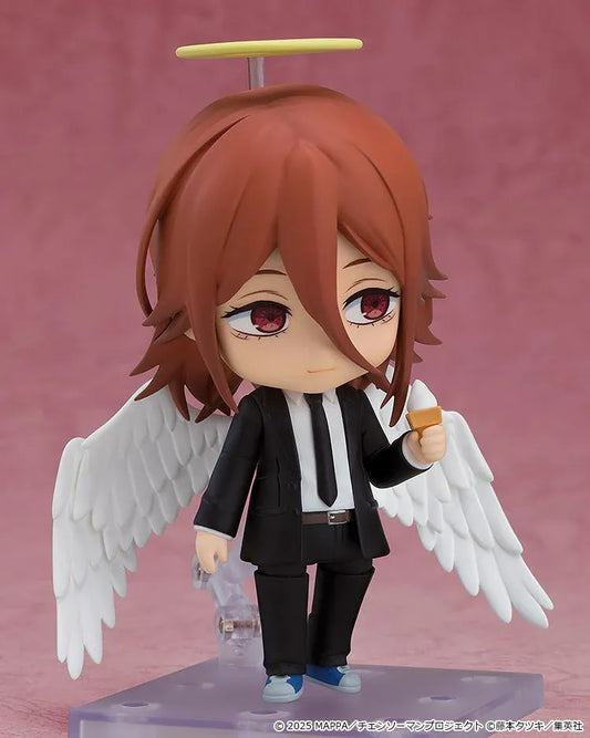 Chainsaw Man The Movie Reze Arc Nendoroid Angel Devil figure featuring Angel Devil with white wings, halo, and Public Safety suit