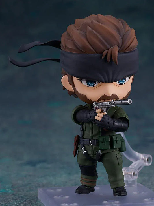 Metal Gear Solid Delta Snake Eater Nendoroid Naked Snake chibi figure with eyepatch and tactical gear