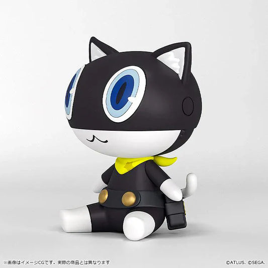 Persona 5 Royal Huggy Good Smile Morgana chibi figure with yellow bandana and blue eyes