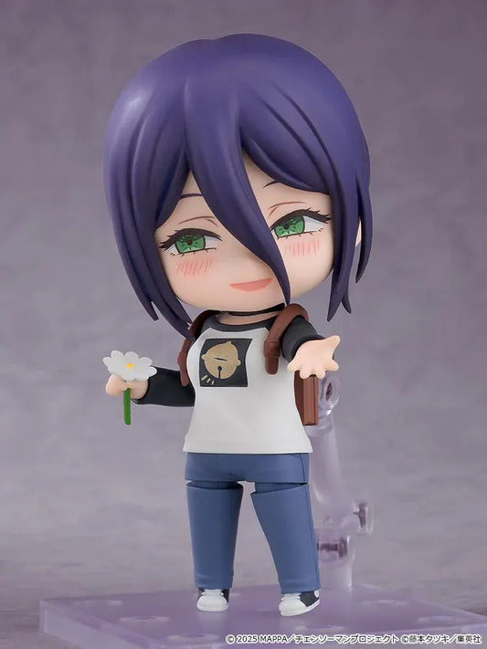 Reze Nendoroid Casual Outfit Chainsaw Man chibi anime figure holding flower cute collectible Good Smile Company
