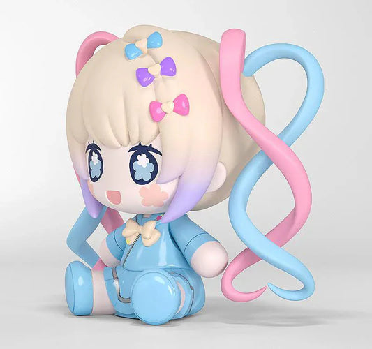 Needy Streamer Overload Huggy OMGKawaiiAngel pastel chibi figure by Good Smile Company seated with blue and pink twin curls