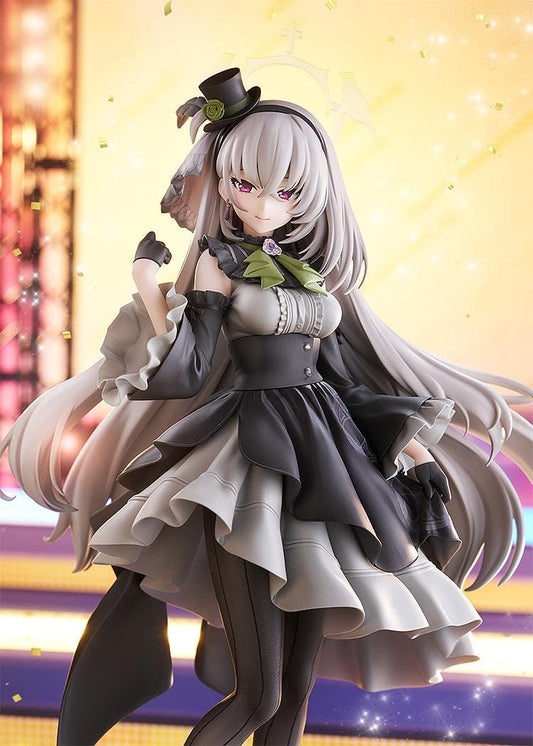 Blue Archive Sakurako Pop Idol 1/7 Scale Figure with silver hair gothic idol dress and halo accessory