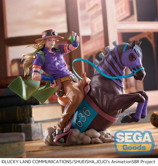 Gyro Zeppeli Xross Link MAX figure riding horse from JoJo's Bizarre Adventure Steel Ball Run by SEGA