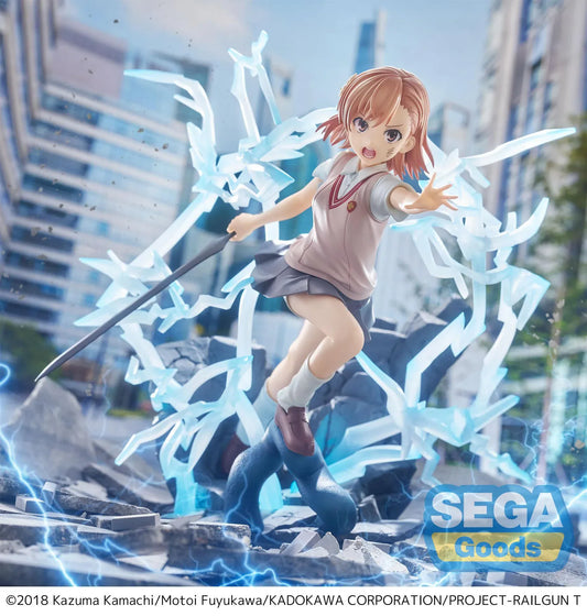 Mikoto Misaka FiGURiZMa figure with electric lightning effects from A Certain Scientific Railgun T by SEGA