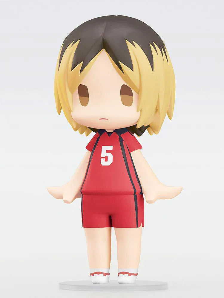 Chibi Kenma Kozume Hello! Good Smile figure in red Nekoma volleyball uniform.