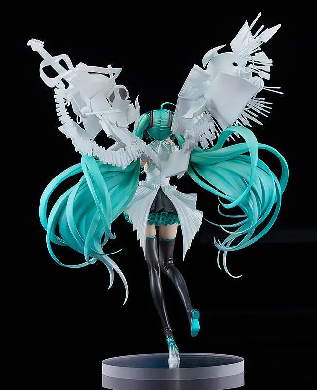 Hatsune Miku Happy 16th Birthday Version 1/7 scale anime figure with flowing teal hair and musical themed base
