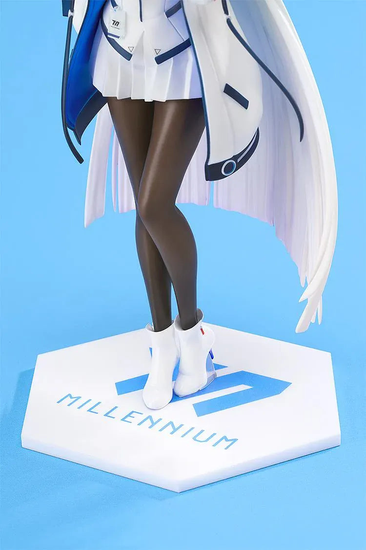 Blue Archive G.S. Collection Noa Classified Record 1/7 scale figure wearing her Millennium Academy uniform with flowing silver hair