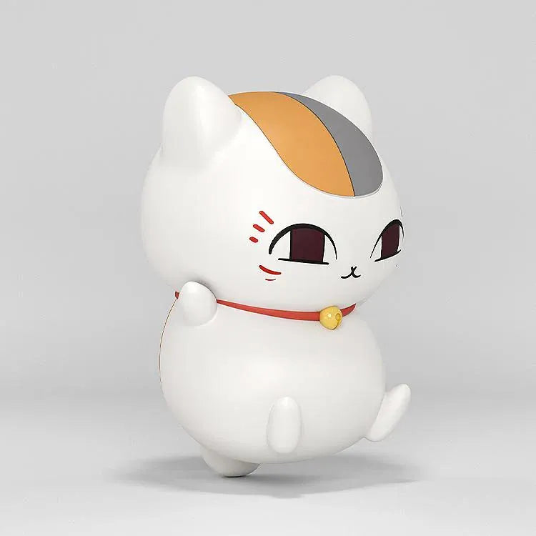 Nyanko Sensei Huggy Good Smile figure with a white body, colorful head markings, red collar, and golden bell.