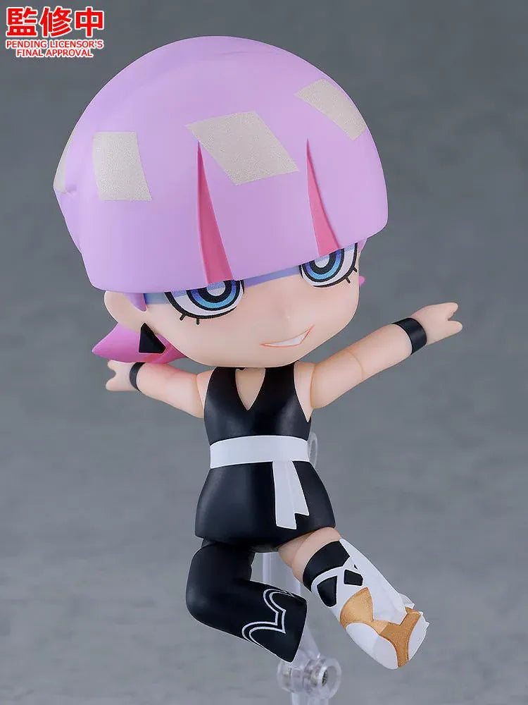 New PANTY & STOCKING with GARTERBELT Nendoroid Polyurethane figure with pink hair and a black outfit.