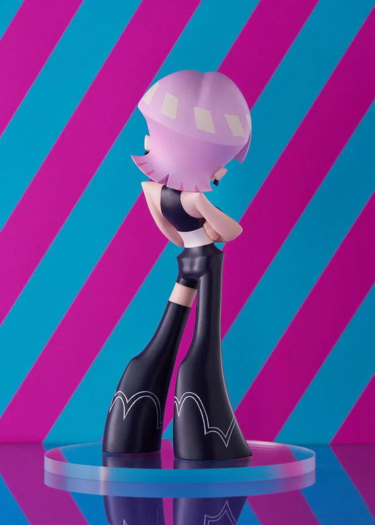 New PANTY & STOCKING with GARTERBELT POP UP PARADE Polyurethane Figure with pink hair, black outfit, crossed arms, and flared boots
