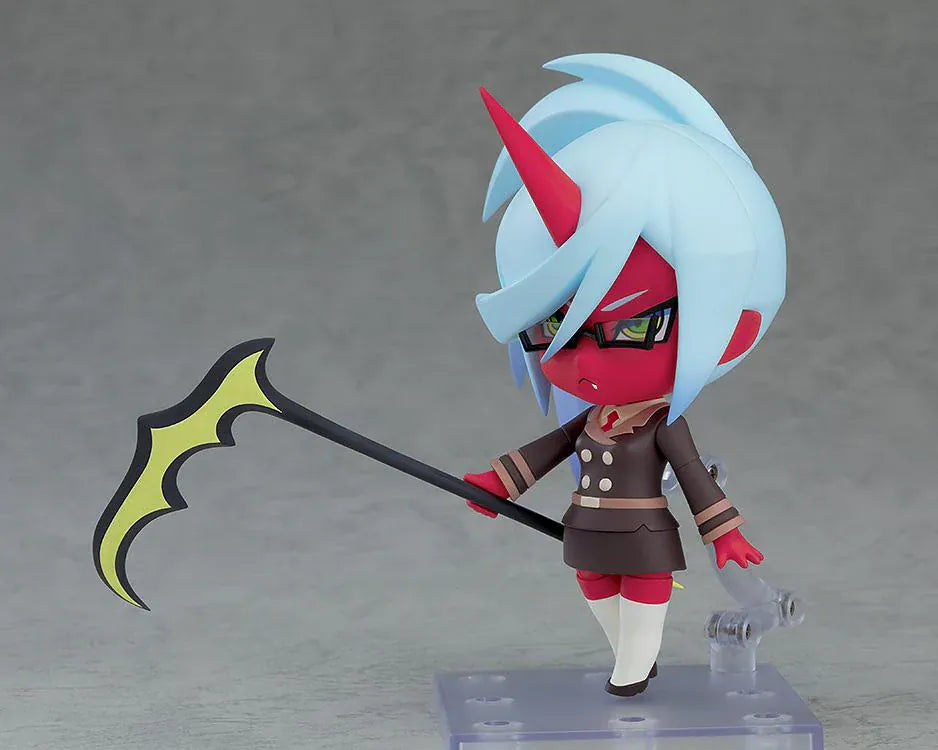 New Panty and Stocking with Garterbelt Nendoroid Kneesocks anime figure with blue ponytail glasses and demon design