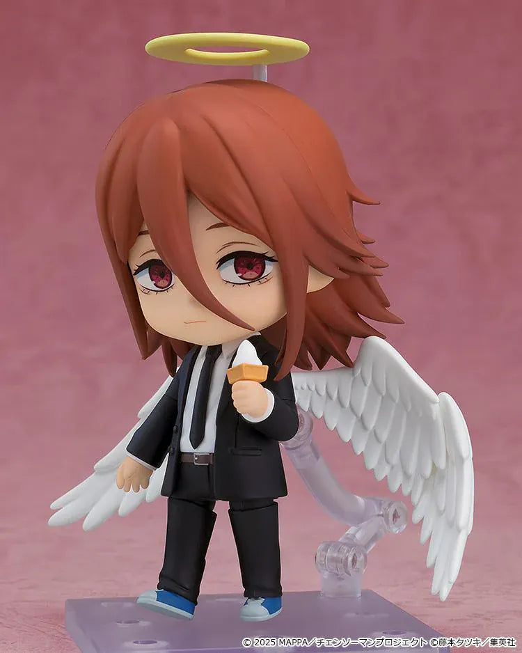 Chainsaw Man The Movie Reze Arc Nendoroid Angel Devil figure featuring Angel Devil with white wings, halo, and Public Safety suit