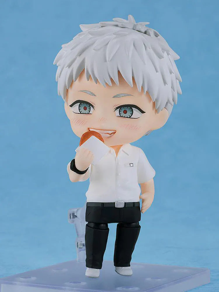 The Summer Hikaru Died Nendoroid No.2833 Hikaru chibi figure with silver hair smiling and giving a peace sign