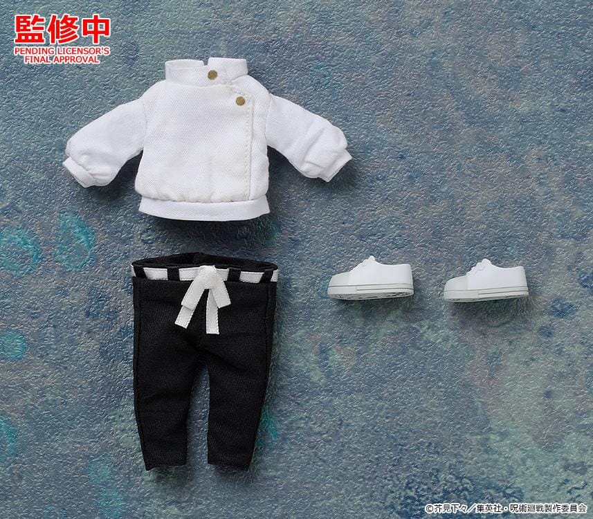 Jujutsu Kaisen Nendoroid Doll Yuta Okkotsu Execution Ver. figure wearing a white top and black pants