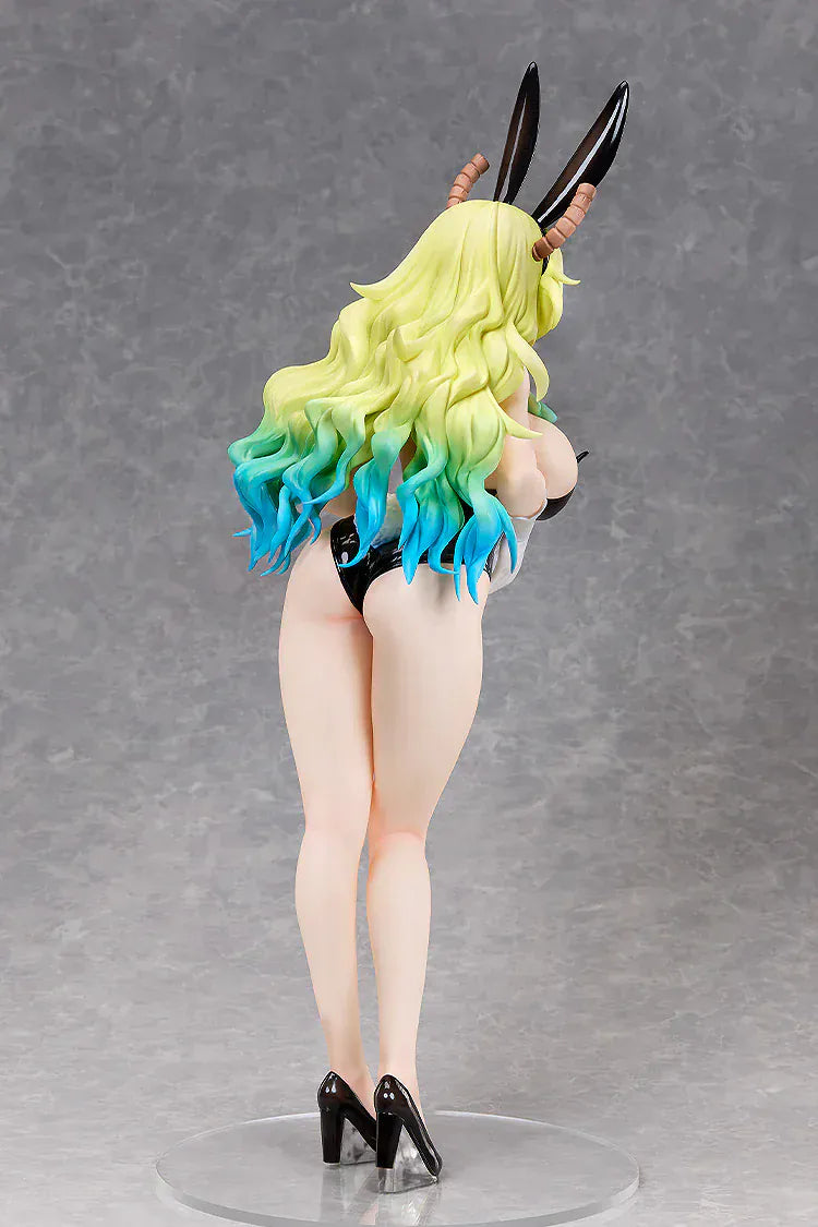 Miss Kobayashi's Dragon Maid Lucoa Bare Leg Bunny Version 1/4 scale anime figure with black bunny suit and long blonde gradient hair