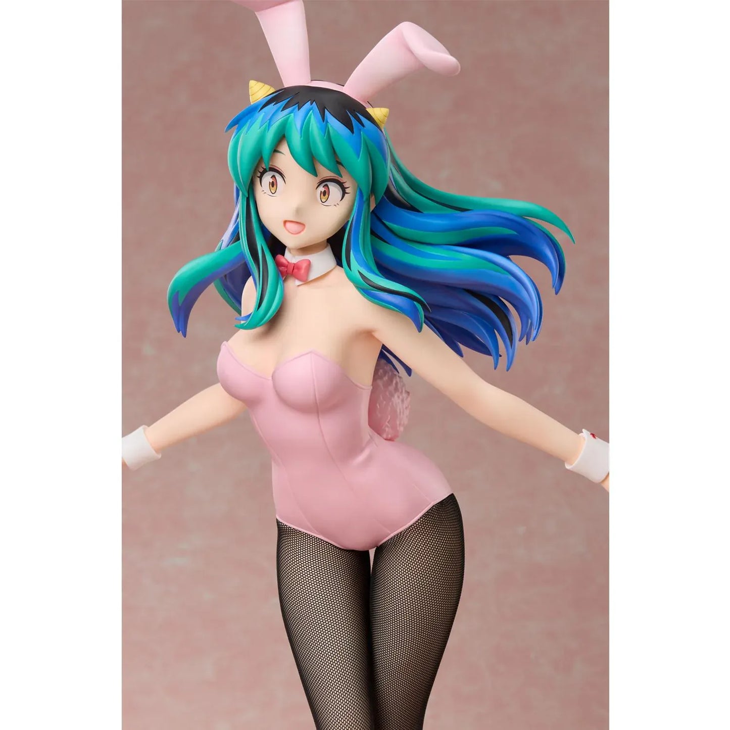 Urusei Yatsura Lum Bunny Ver 1/4 Scale Figure wearing a pink bunny suit with black fishnet tights and pink heels