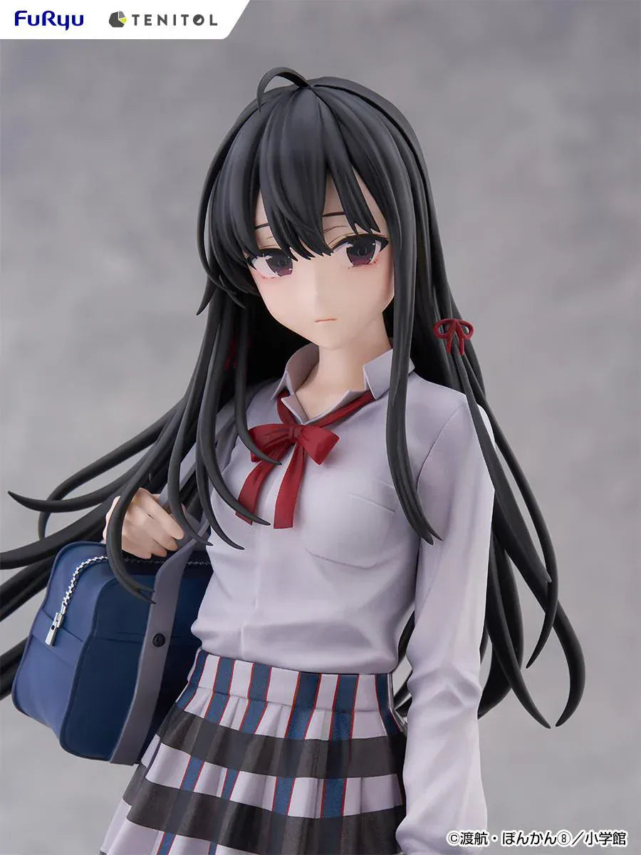 My Teen Romantic Comedy SNAFU Tenitol Tall Yukino Yukinoshita figure in school uniform holding bag