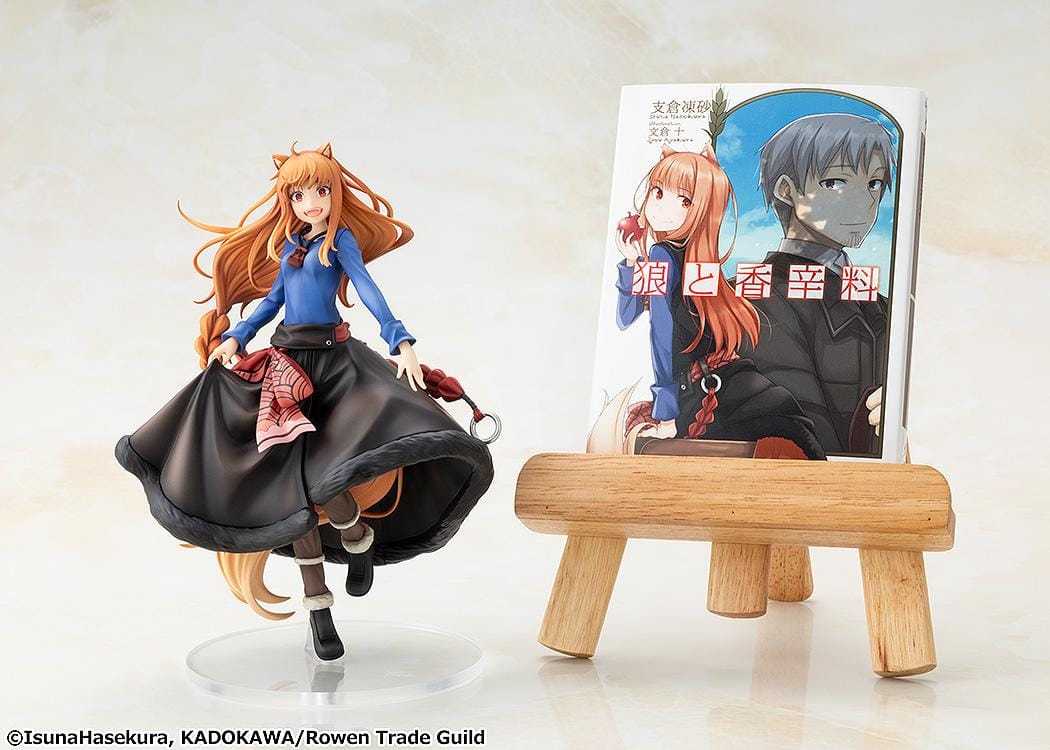 Spice and Wolf Merchant Meets the Wise Wolf Holo non-scale figure based on an illustration by Jyuu Ayakura with flowing hair and wolf ears