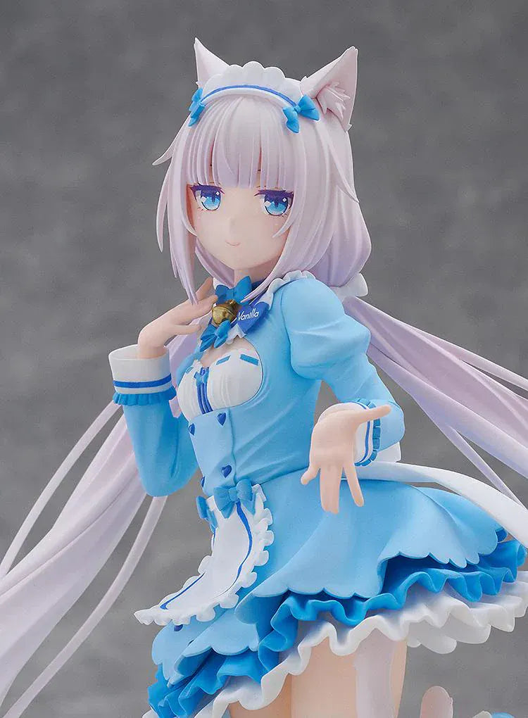 Nekopara Sekai Connect POP UP PARADE Vanilla Winter Clothes Ver L Size figure with blue dress and cat ears