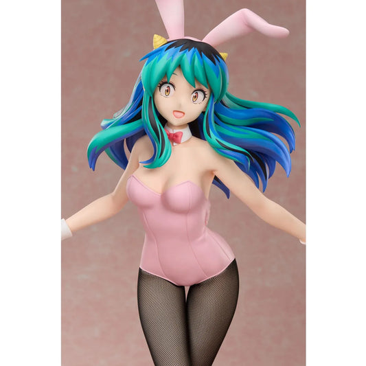 Urusei Yatsura Lum Bunny Ver 1/4 Scale Figure wearing a pink bunny suit with black fishnet tights and pink heels