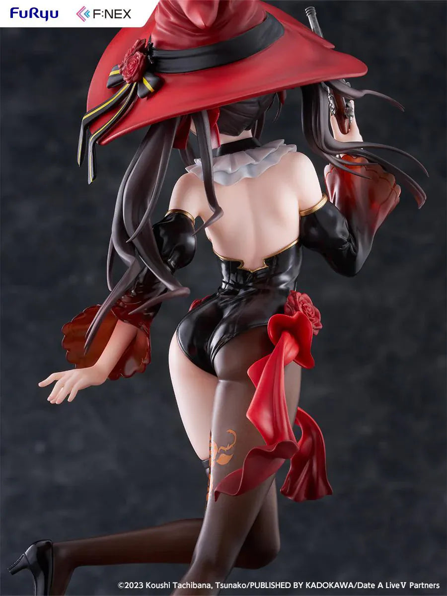 Kurumi Tokisaki Witch Style 1/7 scale figure with red hat black outfit and firearm