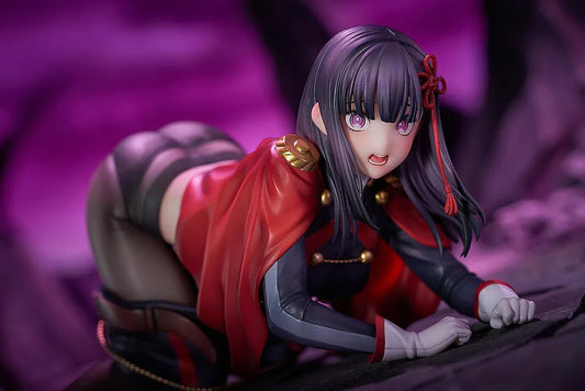 Chained Soldier Ren Yamashiro 1/7 Scale Figure featuring Ren with long dark hair, red-and-black outfit details, and a bold display pose on a soft base.