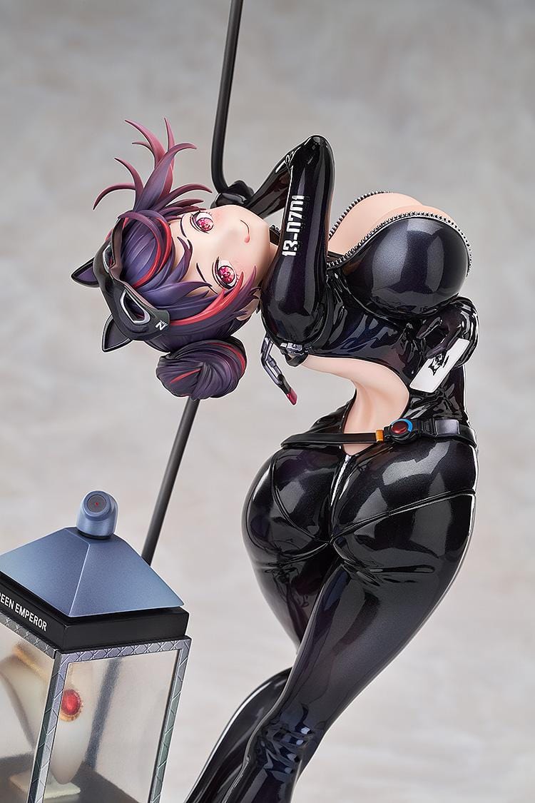 Goddess of Victory Nikke Quency Escape Queen Ver. 1/7 scale figure in black catsuit with jewel display base