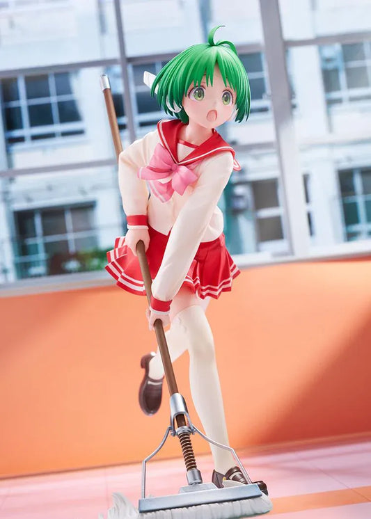 To Heart Multi 1/7 scale figure featuring Multi in her classic school uniform holding a mop in a cheerful cleaning pose