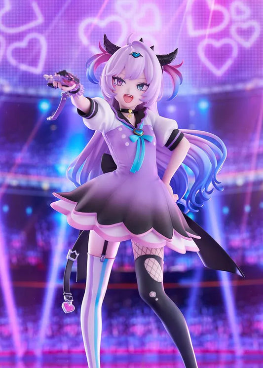 NEEDY GIRL OVERDOSE Purple Lollipop 1/7 scale figure featuring a dynamic pose, gradient purple hair, and a detailed pastel outfit
