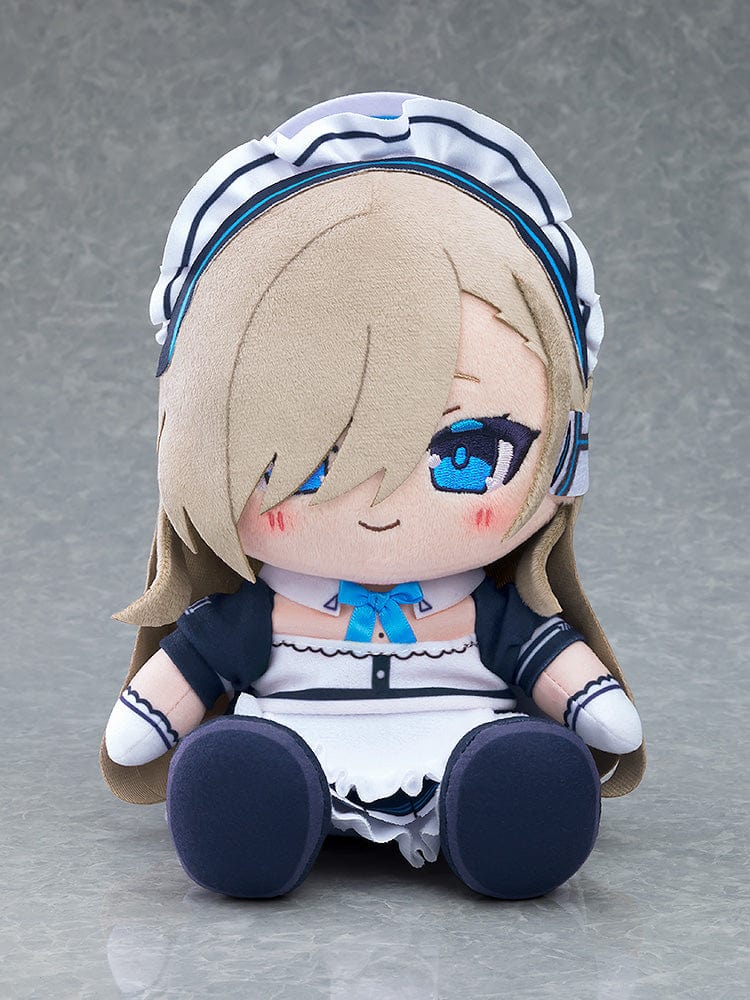 Blue Archive Chocopuni Asuna Plushie, showcasing Asuna in her academy uniform with detailed features like her blonde hair and blue eyes, great for fans and collectors.