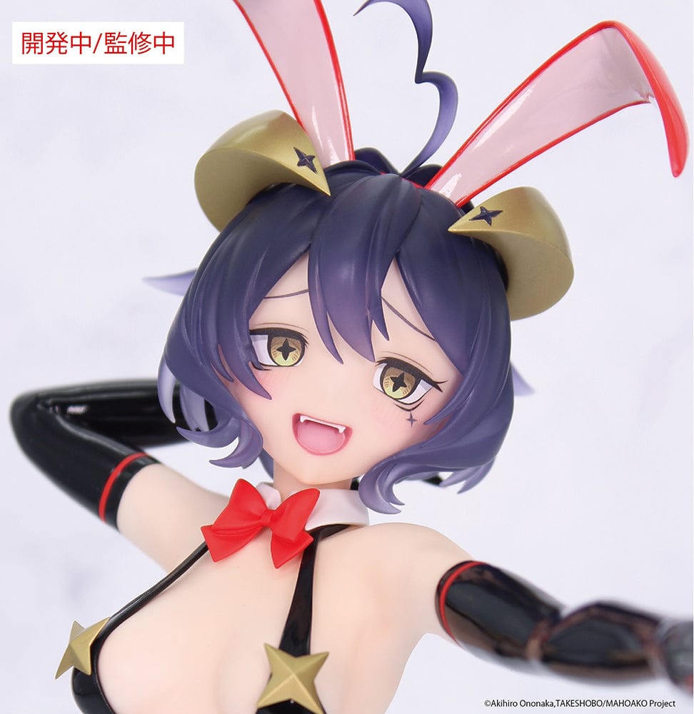Magia Baiser Evil Bunny Ver. 1/7 scale figure in black glossy bunny outfit with star accents and dynamic pose