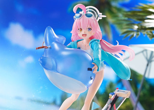 Blue Archive Hoshino (Swimsuit) 1/7 Scale Figure, featuring Hoshino in a vibrant swimsuit with beach accessories, captured in a dynamic and cheerful pose.