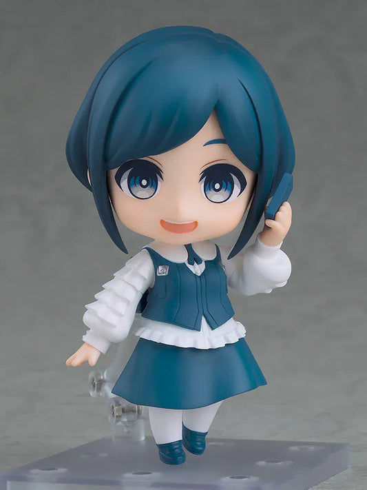 Urban Myth Dissolution Center Nendoroid Azami Fukurai Figure featuring Azami in a chibi-style design with teal-blue hair, blue eyes, vest outfit, and accessory detail.