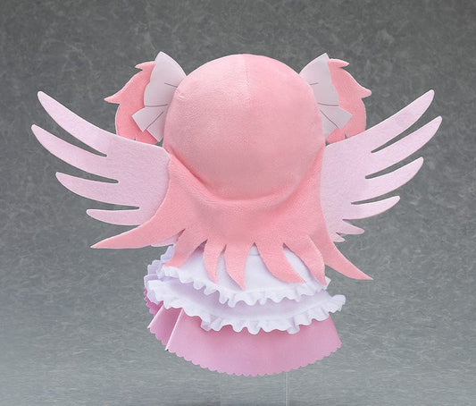 Kuripan Plushie of Ultimate Madoka from Puella Magi Madoka Magica with pink hair, wings, and white dress